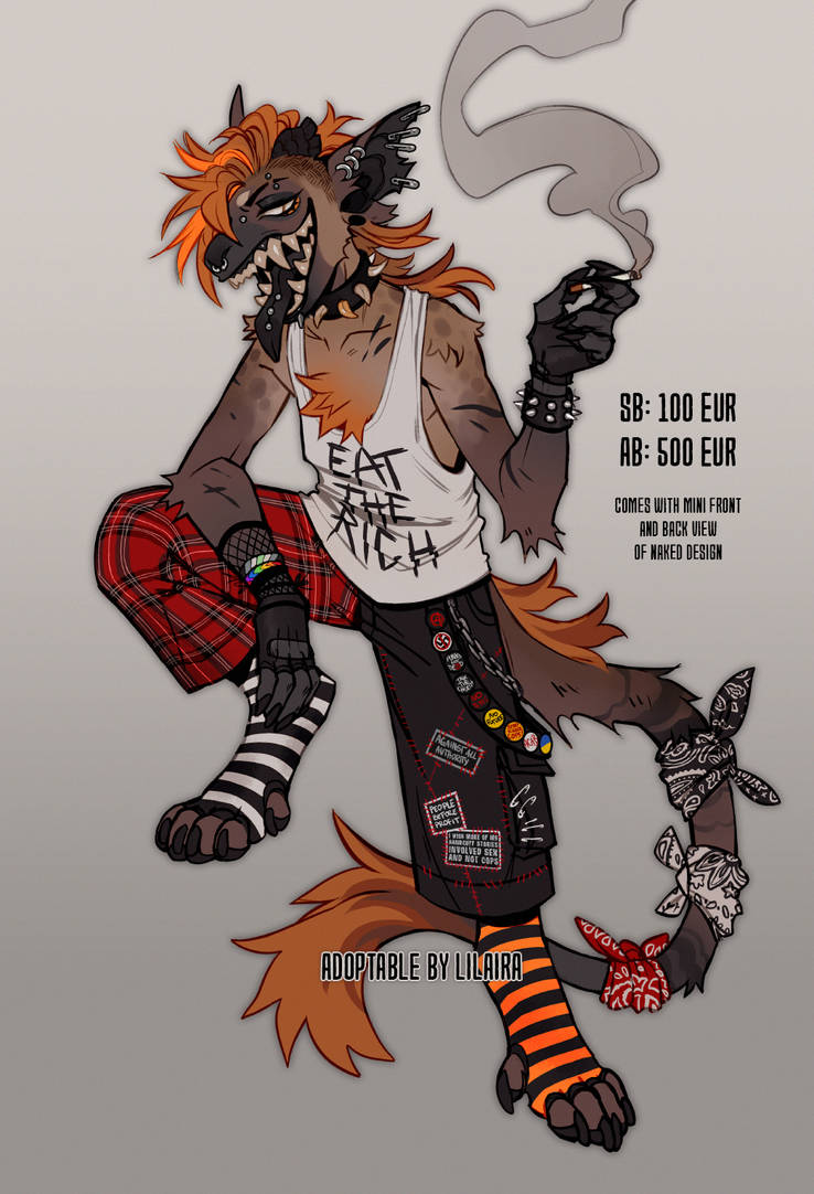 Punk Hyena Vernid by LiLaiRa on DeviantArt