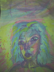 Abstract Girl Watercolor