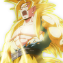 Goku SSJ God Gold Render BY DBZRENDERS