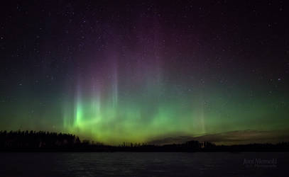 Wall Of Northern Lights by JoniNiemela