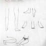 Manga body parts study