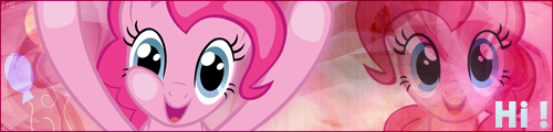 A quick made banner with Pinkie ~