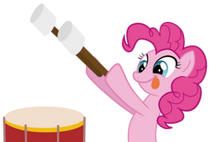 Drummer Pinkie vector