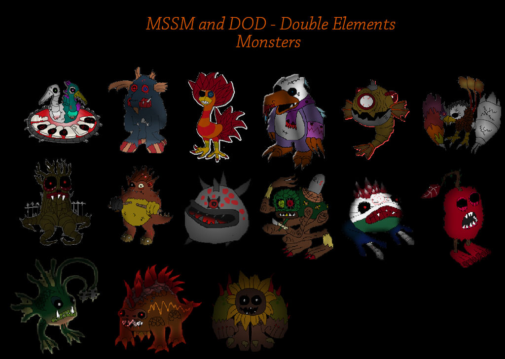 Duple Monster scary Double Element monsters by FunnyGamer95 on DeviantArt