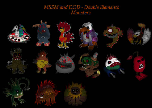 scary Double Element monsters