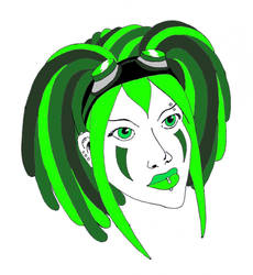 Green Cyber Goth