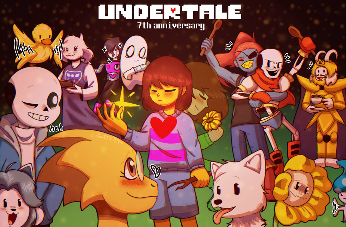 Happy 7th Anniversary, Undertale!! by Nasyrova07 on DeviantArt