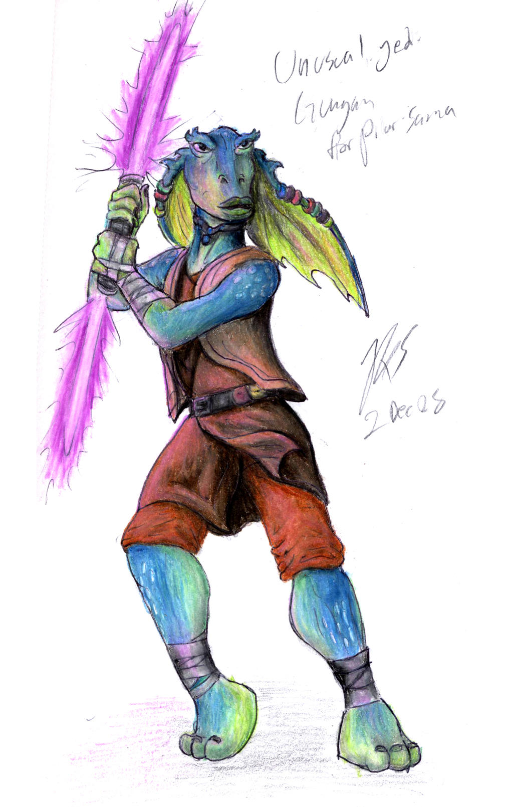 Gungan Jedi by RogueDragon on DeviantArt