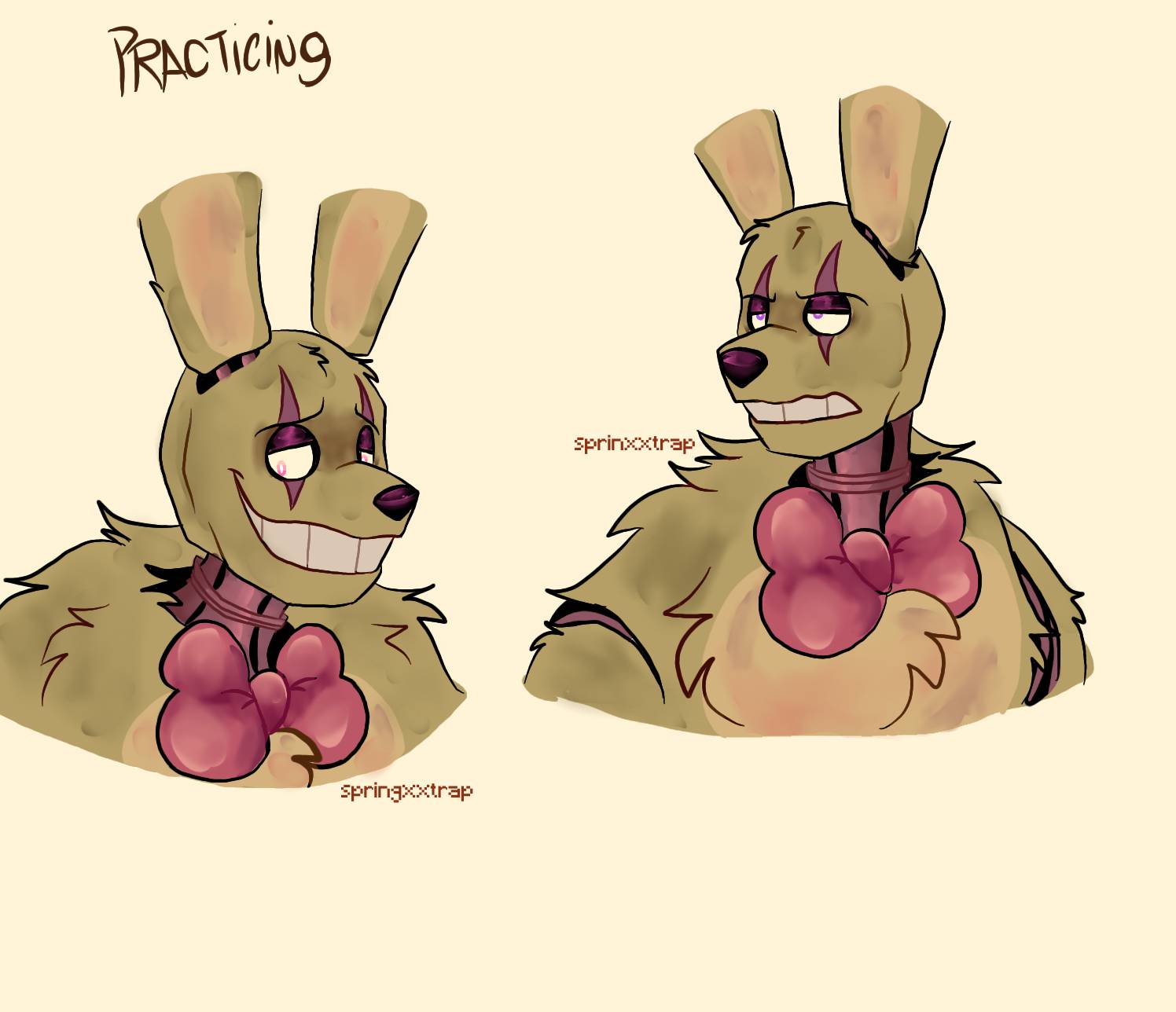 Evolution Spring Trap Deviantart springtrap practice by Mooncatxxtrap on DeviantArt
