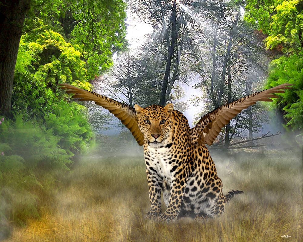 Fluture Leopard Flying leopard by pulari on DeviantArt
