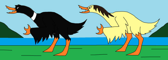 Monster Daffy and Tina