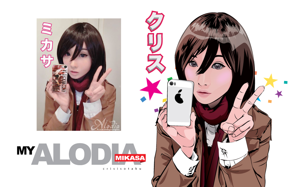 Alodia - In Mikasa cosplay