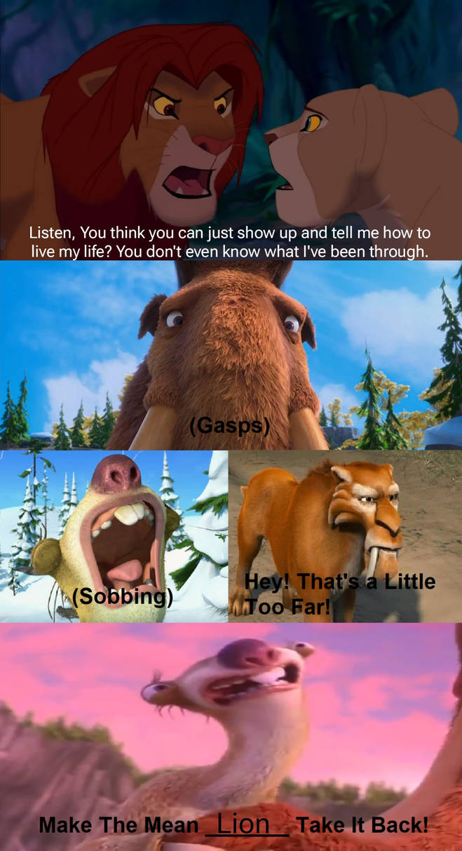 Manny Sid and Diego finds Simba Too far by Darling850 on DeviantArt