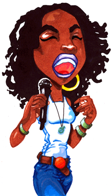 Lauryn Hill Caricature