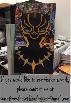 Marvel's Black Panther (mixed media)