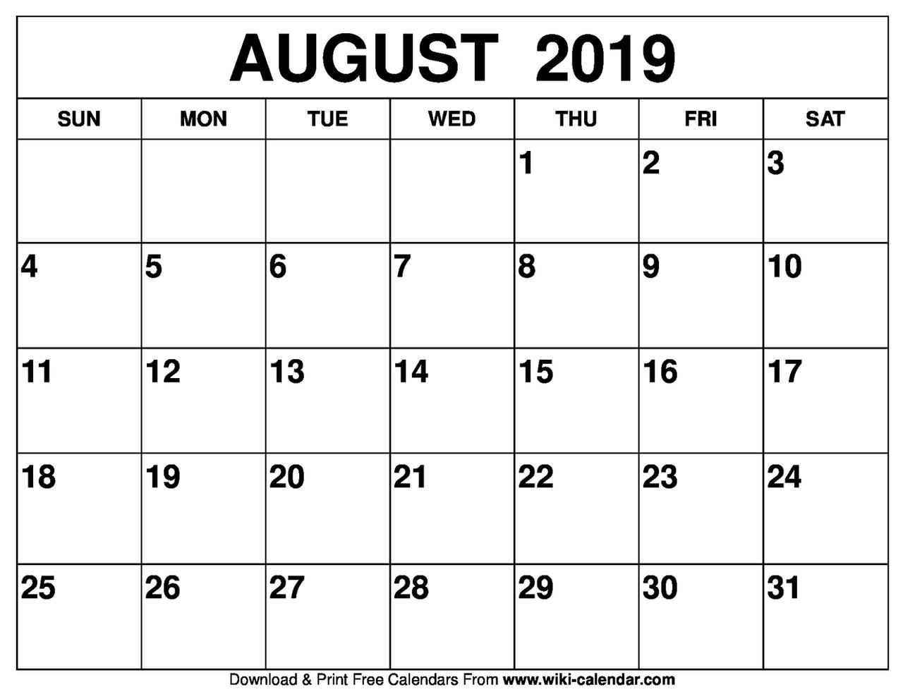 August, 2019