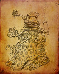 Steampunk Dalek by Promus-Kaa