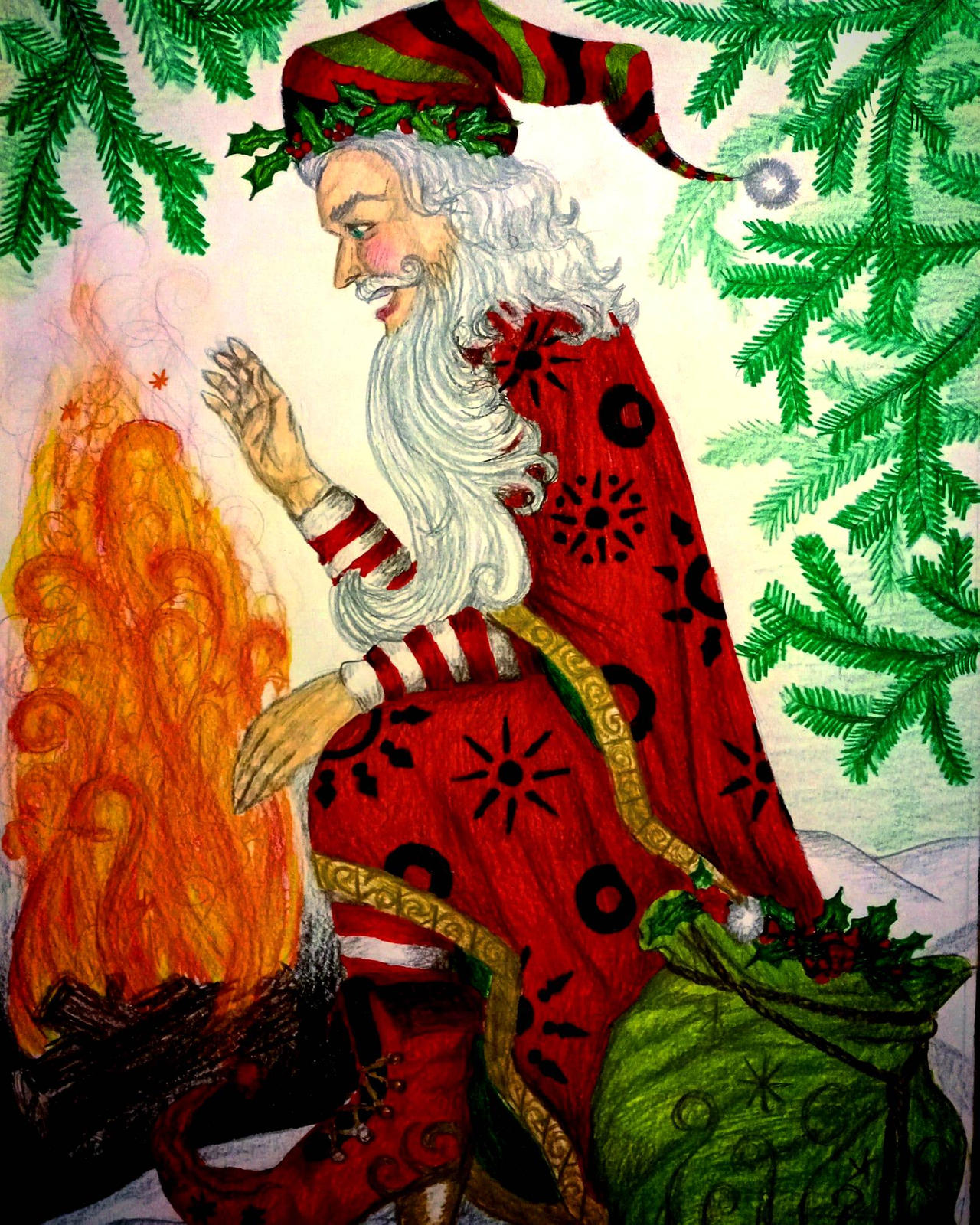 Yule Art Simple Vector Yule by TatianaMephi on DeviantArt