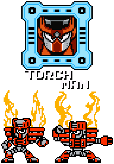 Torch Man - 8-Bit by hfbn2 on DeviantArt