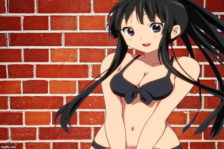 Mio Akiyama flattened in her bikini by UltraExcalibur on DeviantArt.