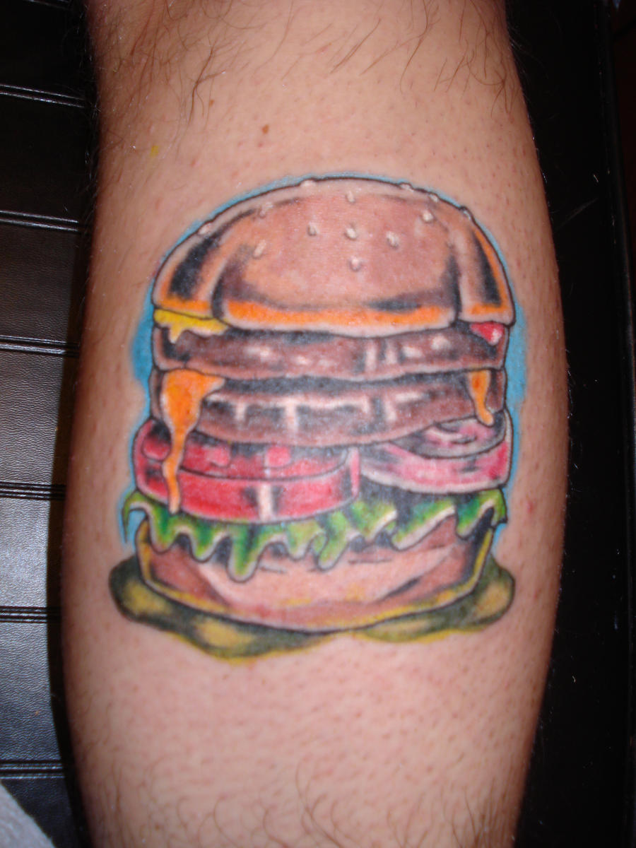 cheeseburger tattoo