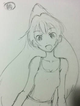 Hibiki birthday sketch  20151010