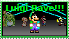 Luigi Rave Luigi RAVE!!! stamp - updated 02/04/2014 by Merry255 on DeviantArt