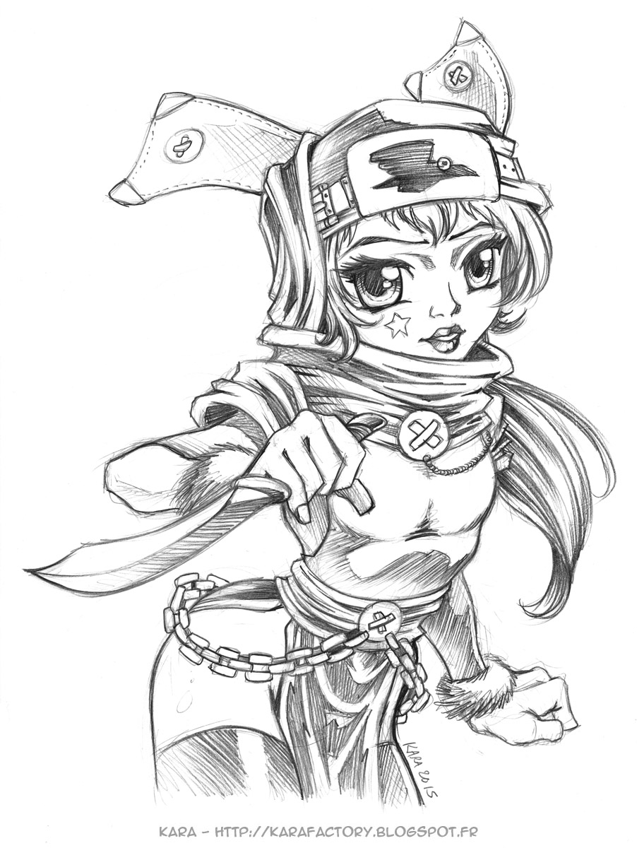 QUICK SKETCH - LOLI KUNOICHI - 40 minutes