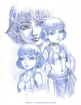 Young Nadia - doodles