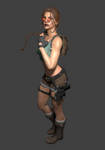 Lara Croft Comic Version Render by XXMAUROXX