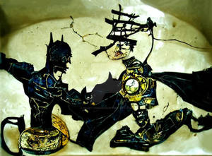 The Dark Knight VS Clown Prince of Crime Kintsugi'