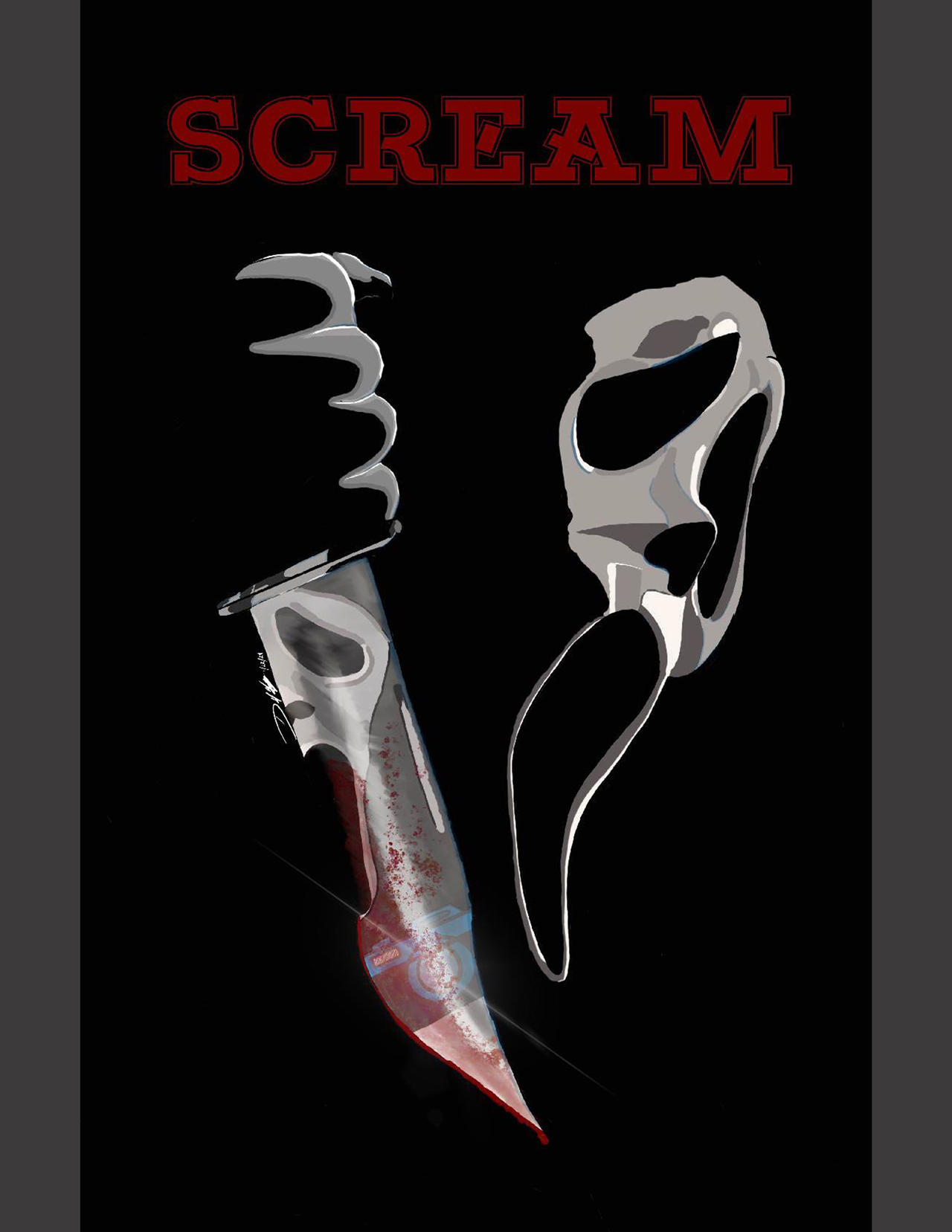 Scream Poster by TheWinterDrago on DeviantArt