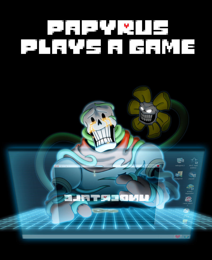 Papyrus Computer Games Papyrus Plays A Game (Cover) by Whimsy-Floof on DeviantArt