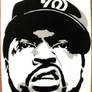 Ice Cube Stenciled Canvas