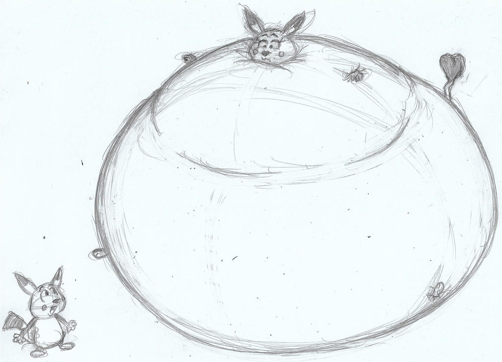 Pikachu Pokemon Inflation Female Pikachu Inflation by JamesTheDalmatian on DeviantArt