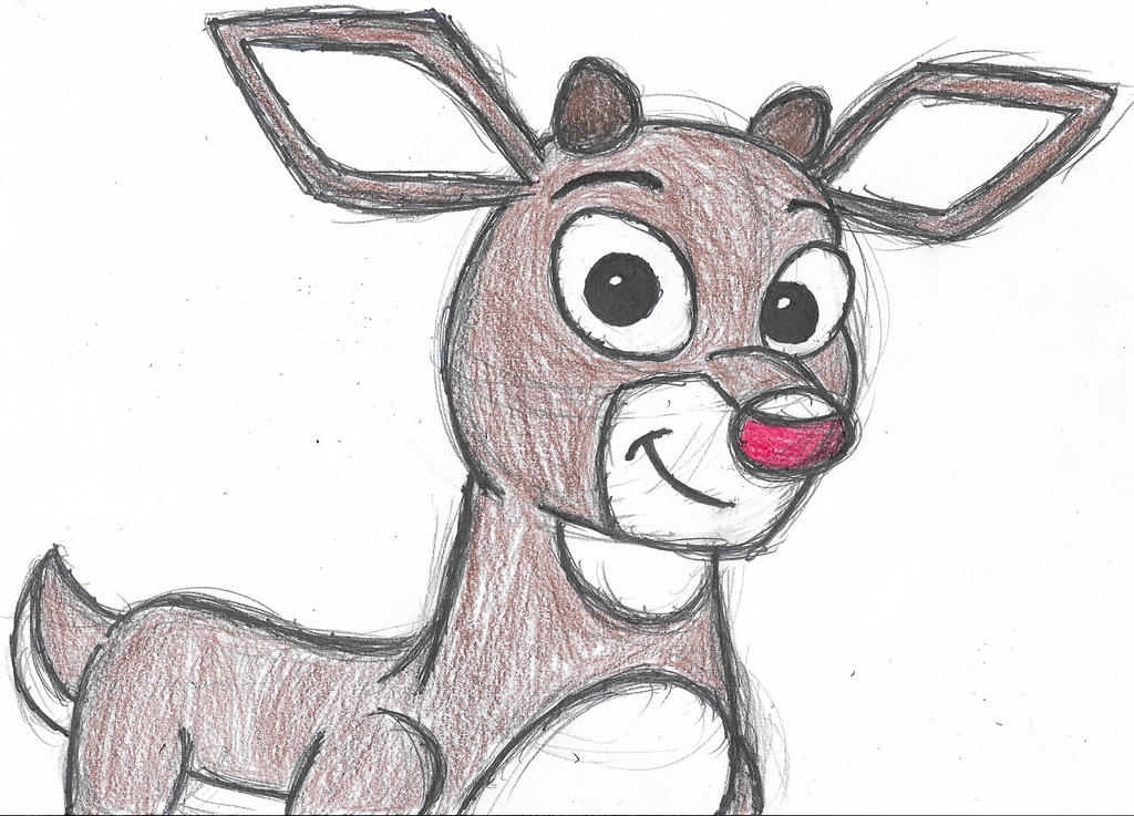 Rudolph The Red-Nosed Reindeer by JamesTheDalmatian on DeviantArt