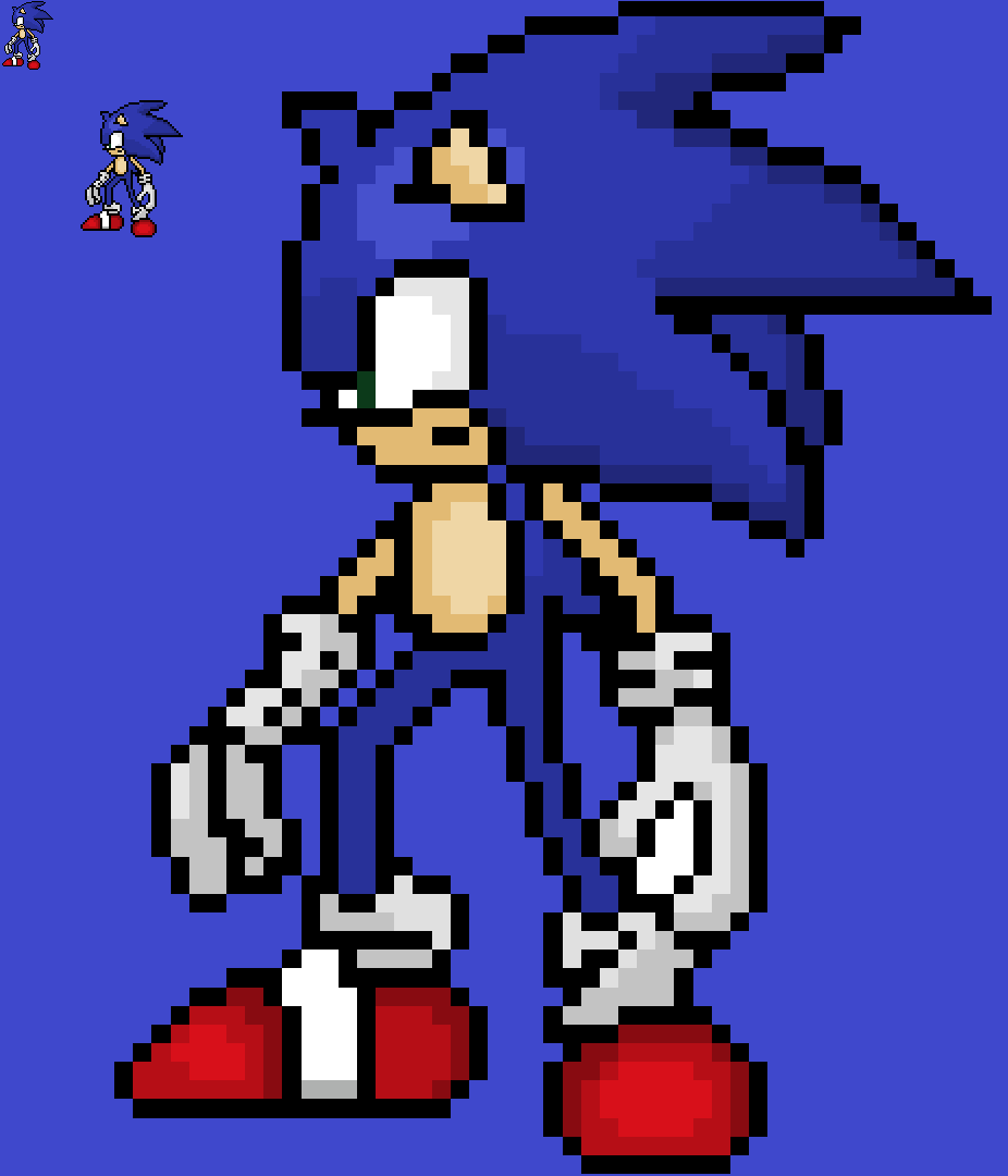 Sonic The Hedgeblog — Higher resolution sprite artwork of classic