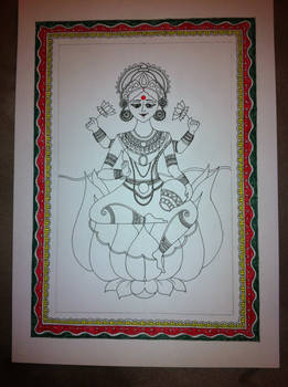 Goddess Lakshmi, the Goddess of wealth and food