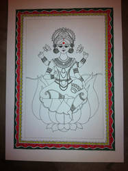 Goddess Lakshmi, the Goddess of wealth and food