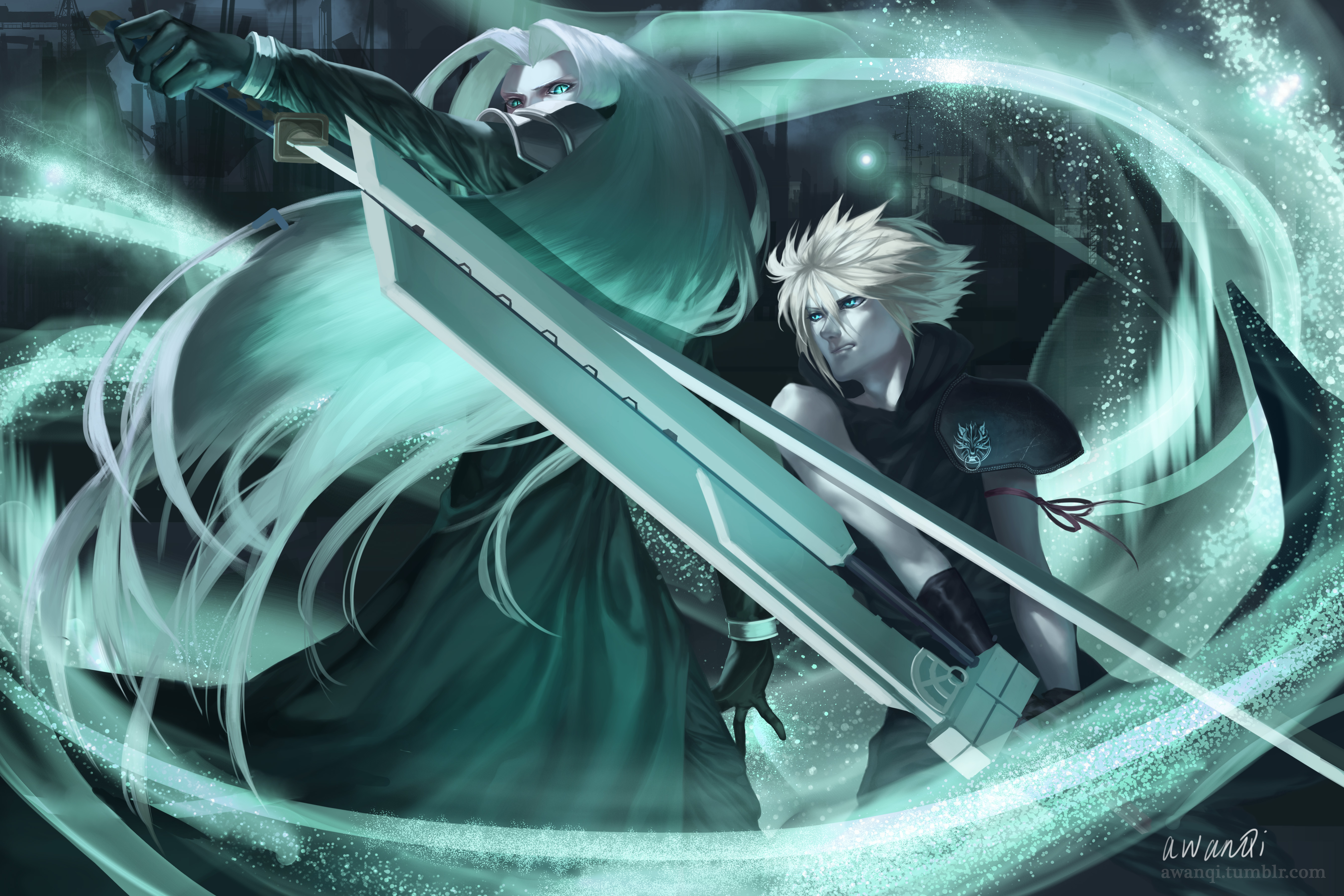 Cloud Vs Sephiroth Ff Advent Children By Awanqi On Deviantart