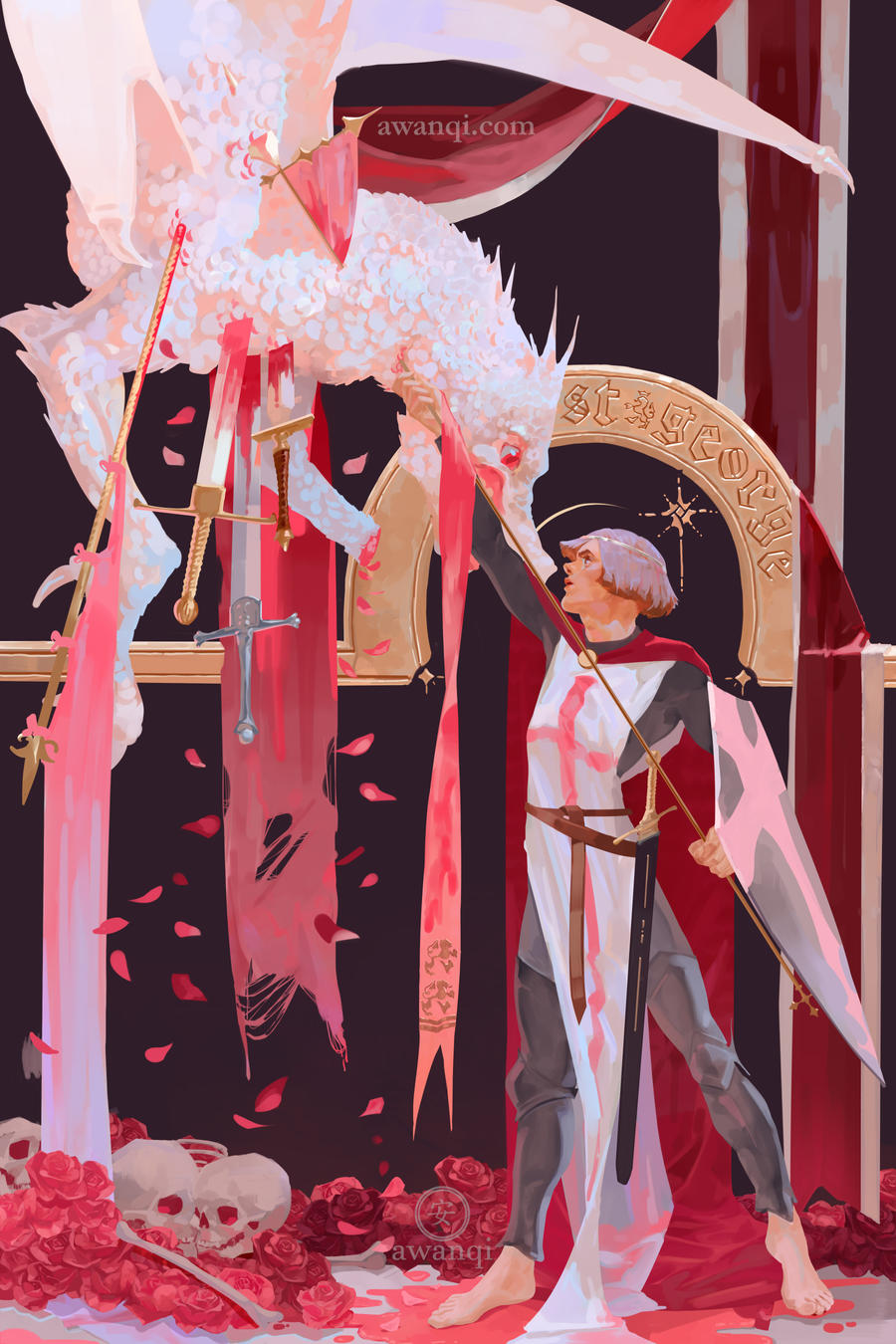 st george and the dragon by awanqi on DeviantArt