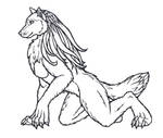 Muriell - werewolf- lineart