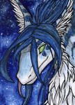 ACEO/ATC: Midnight Blue by Samantha-dragon