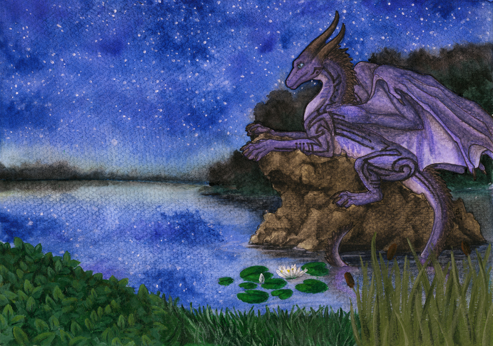 Commission: The Lake by Samantha-dragon