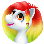 Gift: Rainbow Feather by Samantha-dragon