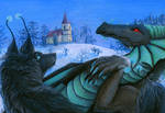 ACEO/ATC: Winter at Bysicky by Samantha-dragon
