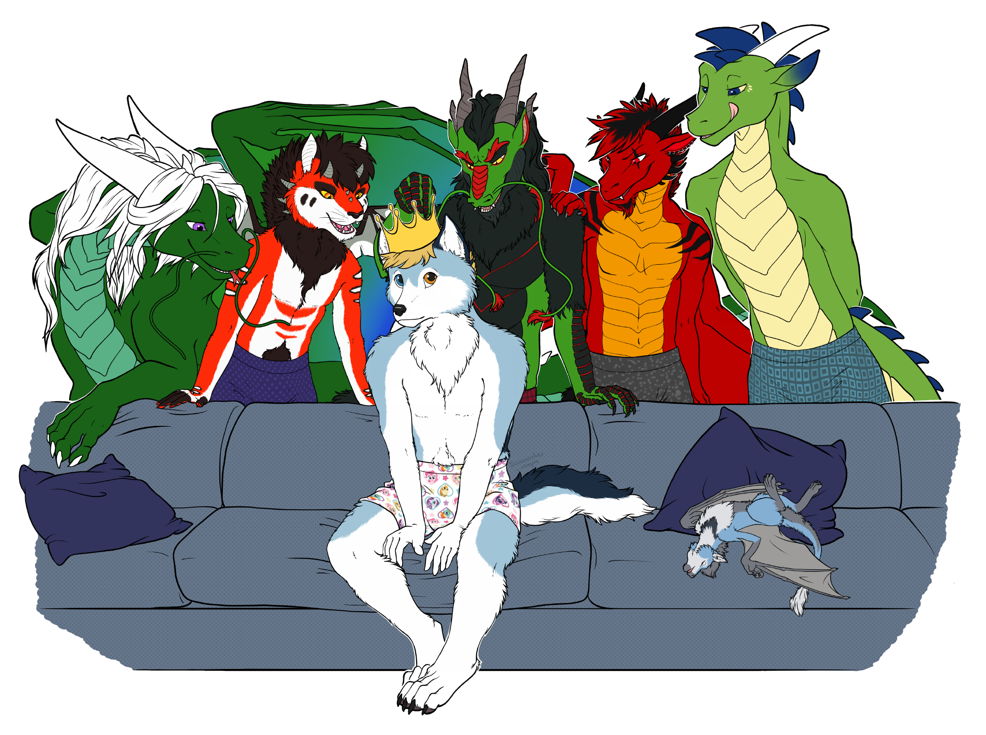 Commission: Harem Couch