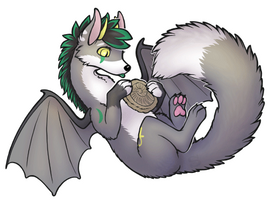 ArtFight '25: Ciara with Fossil (animated)