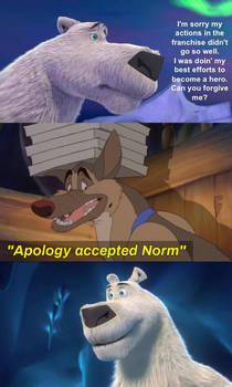 Charlie Accepts accepts Norm's Apology - Crossover