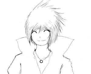 [Lineart] Sasuke Uchiha - Smile